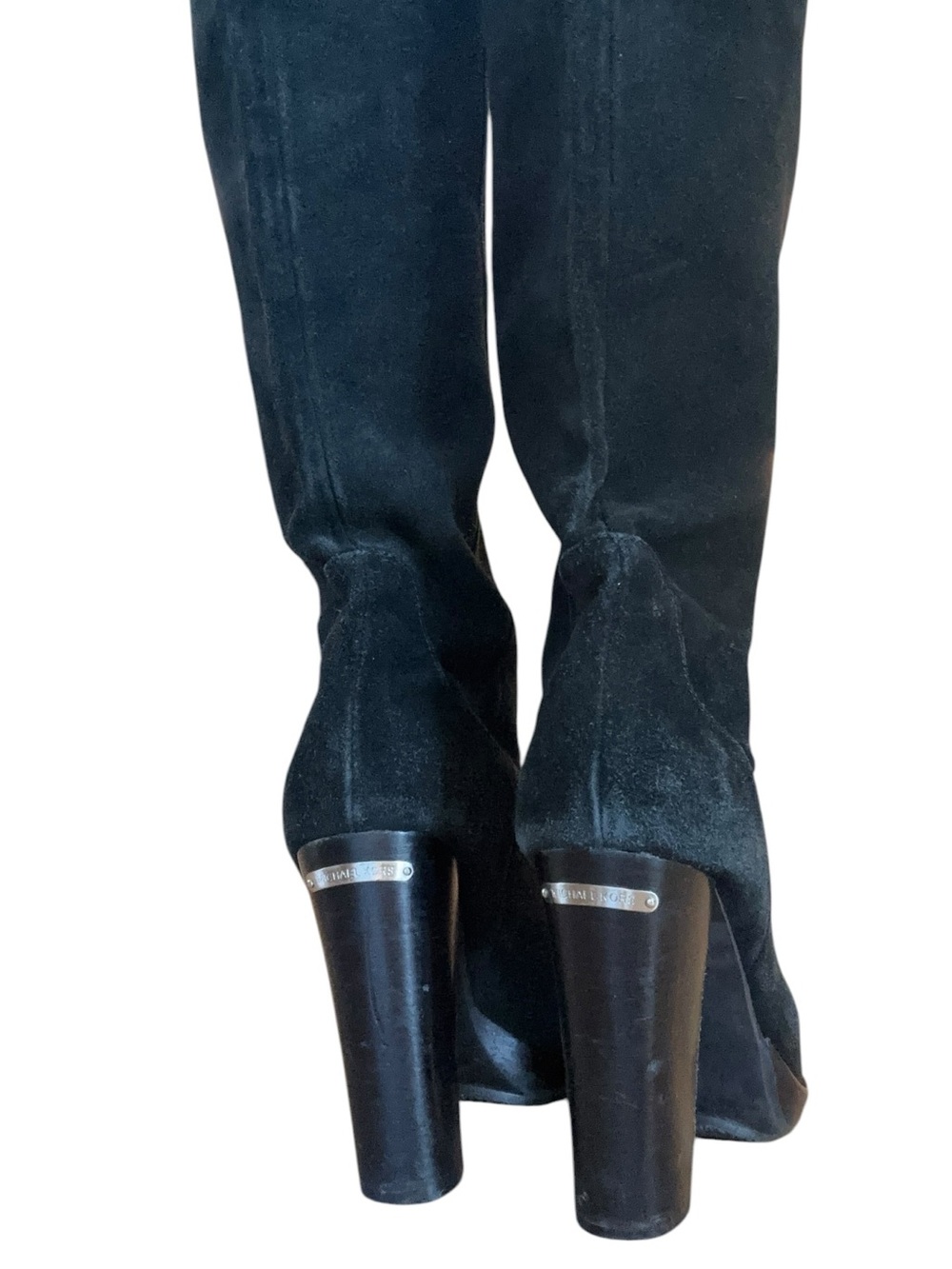 Michael Kors 'Lesley' Tall Boot Suede Black Size 8.5 - Picture 5 of 5